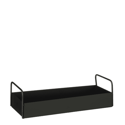 Decoratie tray zwart - l33xb12xh9cm