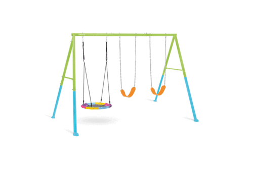 Intex Schommelset 343x244x198cm met 2 zitjes + schotel