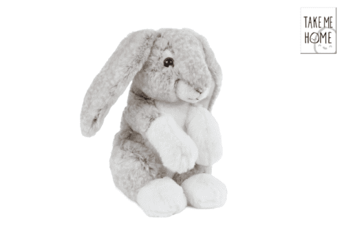 Take me home haas pluche grijs 20cm