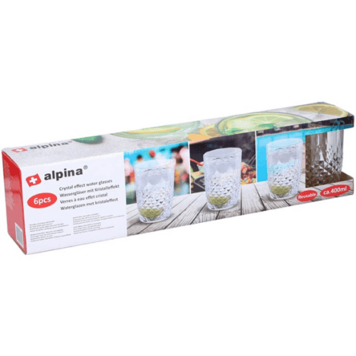 Waterglas 400 ml 6 stuks
