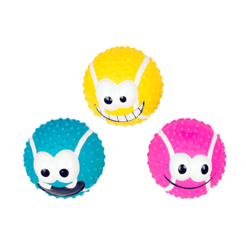 Duvo+ Latex tennisbal Smiley 5cm