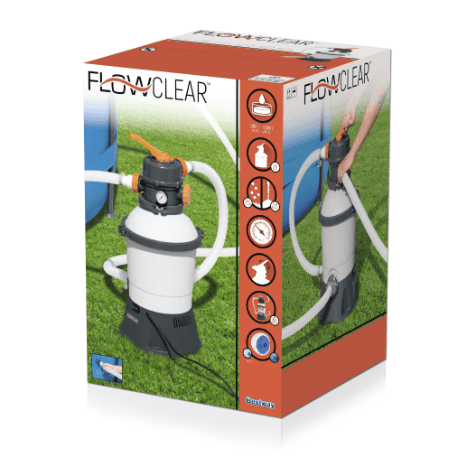Flowclear zandfilterpomp 220-240V met chemische dobber