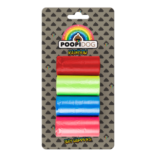 Poopidog rainbow 4x15zakjes meerkleurig