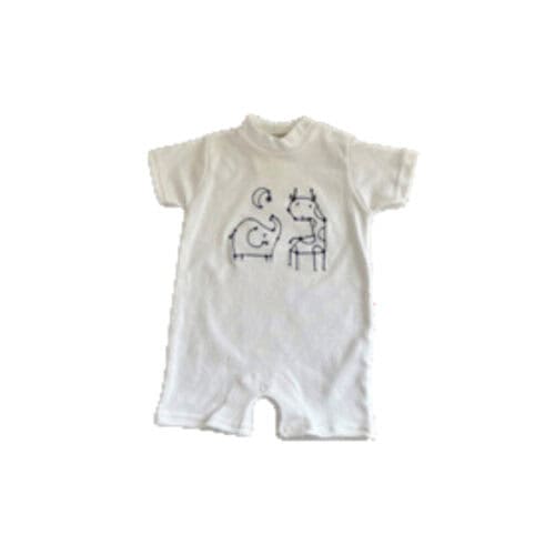 Zomerpakje giraf/olifant 0M-9M