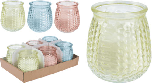 Citronella kaars in glas 3 ass