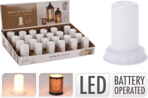 Led lamp met vlam effect
