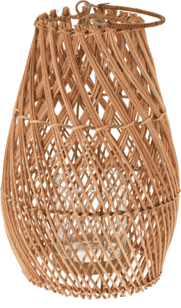 Lantaarn rotan 20x30 cm
