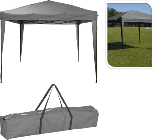 Partytent 300*300*H245cm vouwbaar antraciet