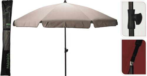 Tuinparasol 200cm Taupe UPF30+