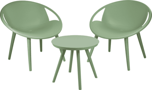 Tuinmeubelset 3 delig groen