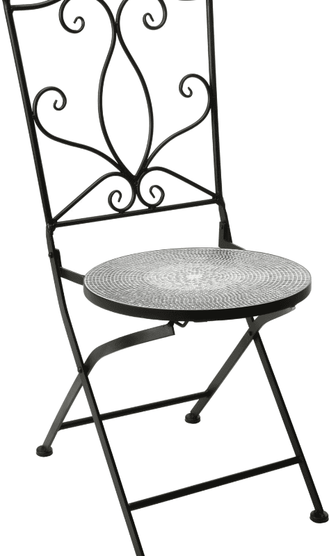 Bistro stoel 38x38xH90cm Zwart
