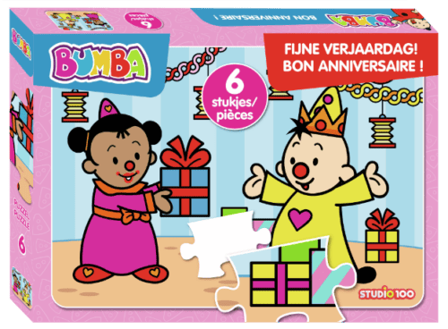 Bumba Puzzel Fijne Verjaardag - 6 stuks