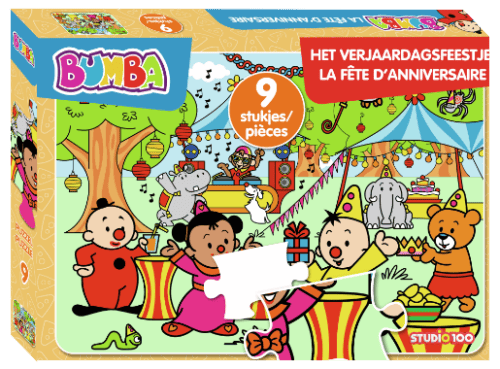 Bumba Puzzel het Verjaardagsfeestje - 9 stuks