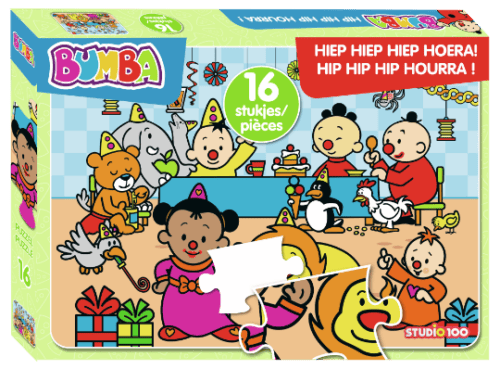 Bumba Puzzel Hiep Hiep Hiep Hoera - 16 stuks