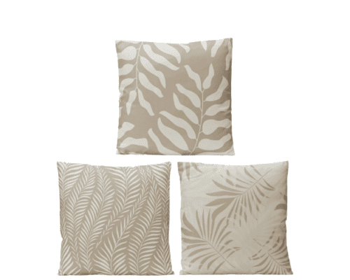 Kussen recycled polyester 3ass buiten