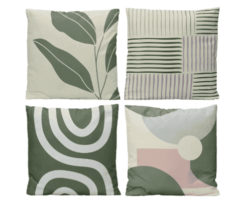Kussen recycled polyester 4ass buiten