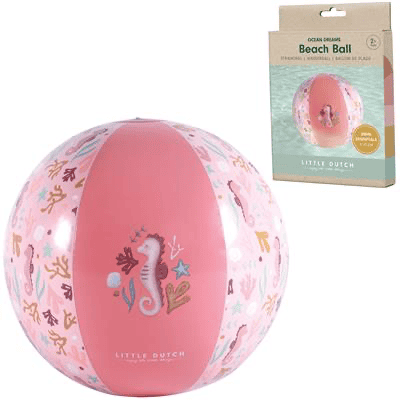 Little Dutch strandbal 35cm Ocean Dreams roze