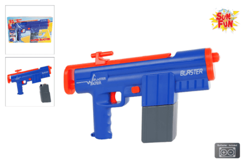 Sun Fun waterpistool elek. 34,5cm blauw/oranje
