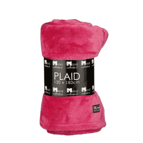 Famke fleece plaid fuchsia 130x180cm