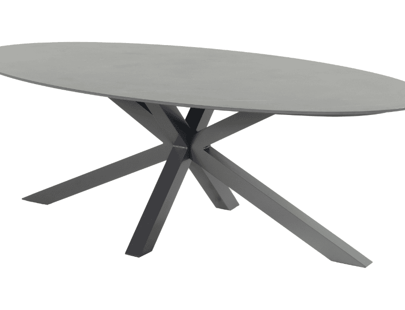 Hartm. Xander tafel xerix ovaal 220 x 120cm