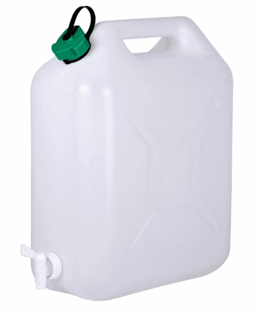 Jerrycan met kraan voor water 10L wit