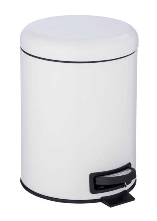Afvalemmer Leman 3 liter mat wit