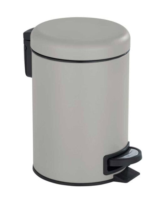 Afvalemmer Leman 3 liter taupe mat