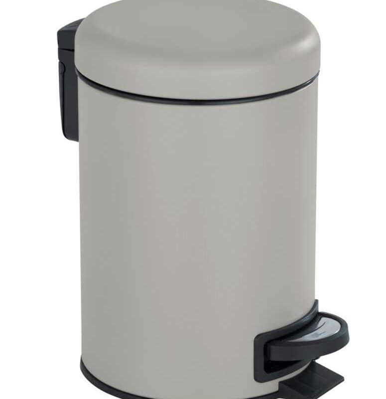 Afvalemmer Leman 3 liter taupe mat