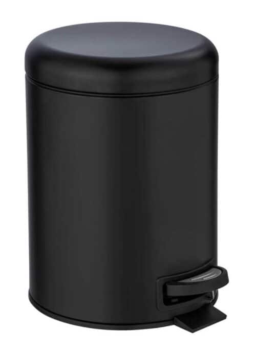 Afvalemmer Leman 3 liter mat zwart