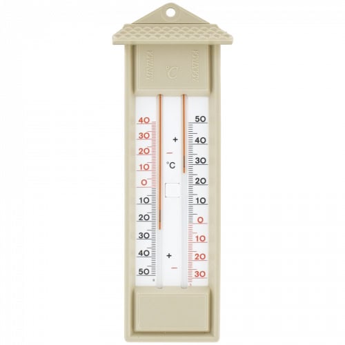 Thermometer mini-maxi binnen/buiten 23cm zonder kwik