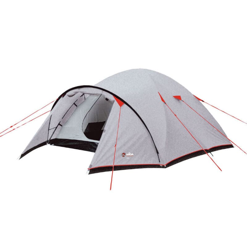 Tent Corte 3 in grijs/rood