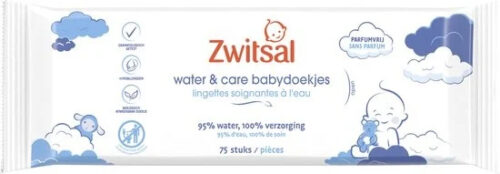 Zwitsal doekjes water/care 75stuks