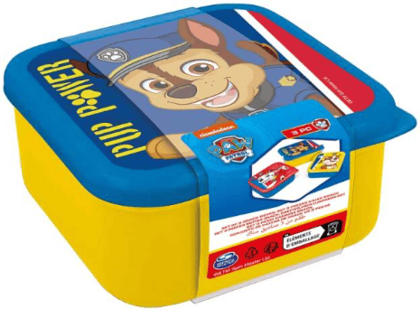 Paw Patrol snack boxes set 3 pcs