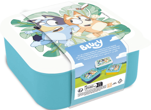 Bluey snack boxes set 3 pcs