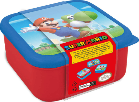 Mario Bross snack boxes set 3 pcs