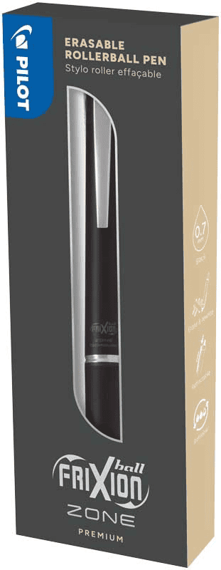 Pilot Frixion Clicker ball zone 0.7 zwart in box