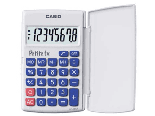 Casio rekenmachine kindermodel kleine fx wit