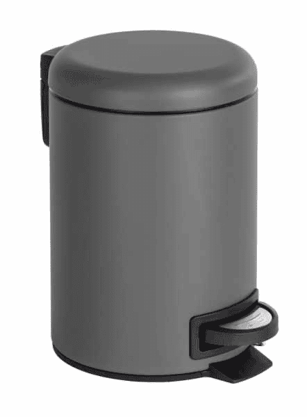 Afvalemmer Leman 3 liter grijs
