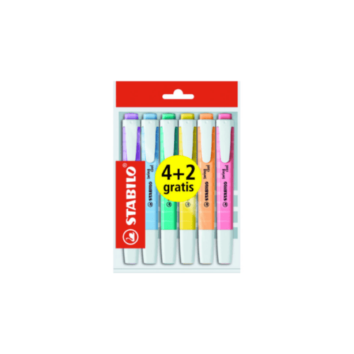 Stabilo Swing cool pastel 4+2 gratis