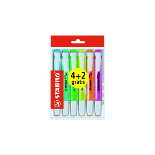 Stabilo Swing cool fluo 4+2 gratis