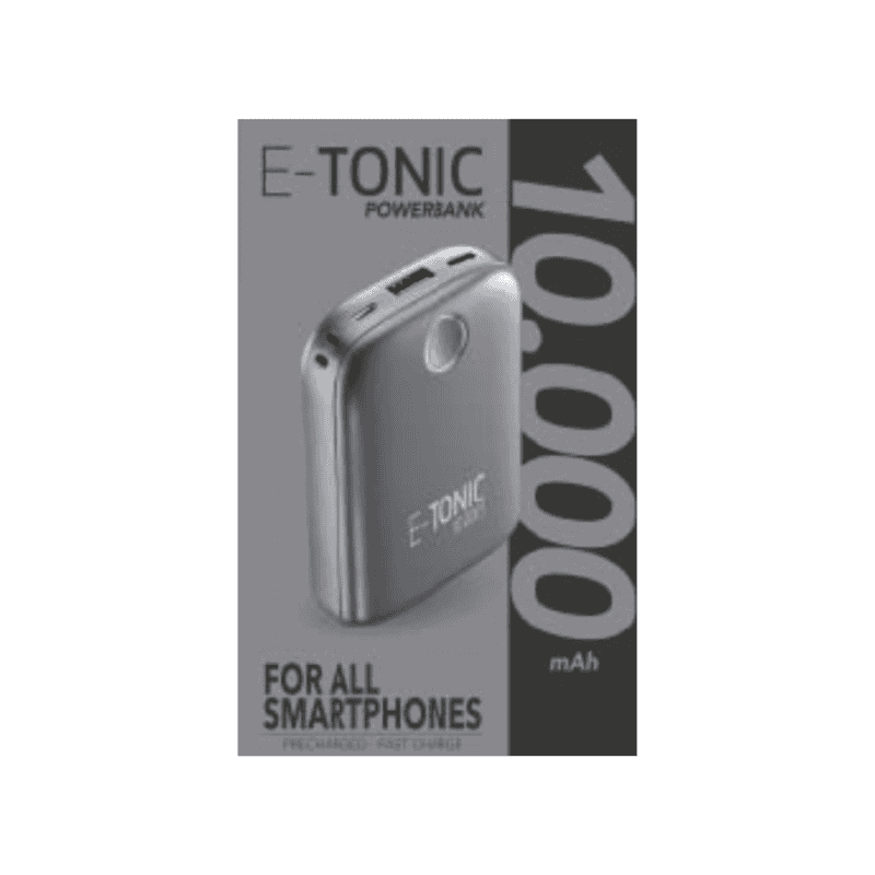 Powerbar E-Tonic zwart 10000mAH