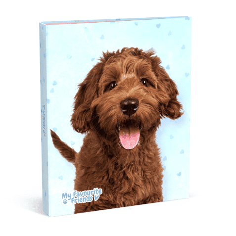 Lan.favourite friends ringband A4 dog blue 2 ringen