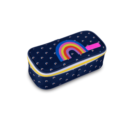 Lan.paper salad pennenbak rainbow blue 21cm