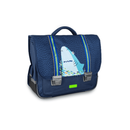 Lan.paper salad boekentas 38cm shark blue