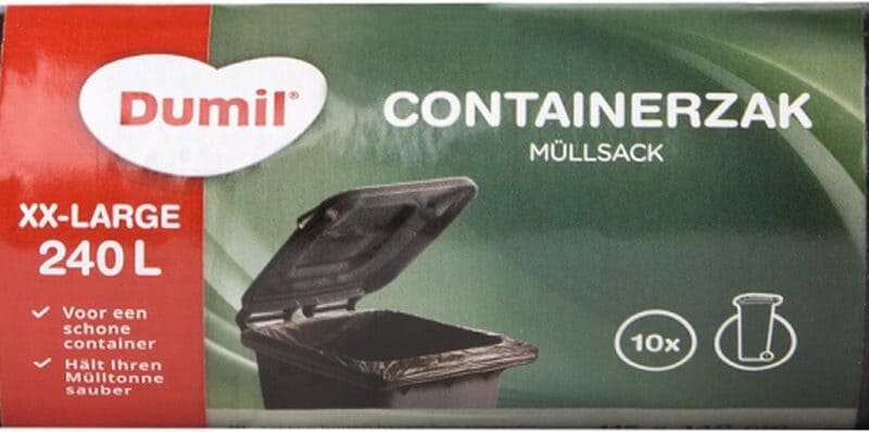 Containerzakken 240L 10st 115x140cm dumil