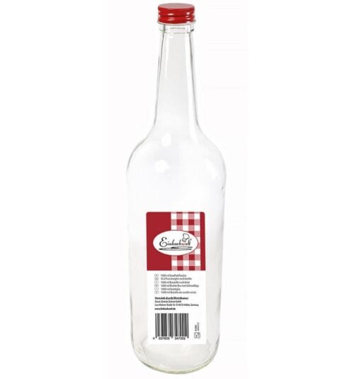 Weck Fles draaistop 1L rood