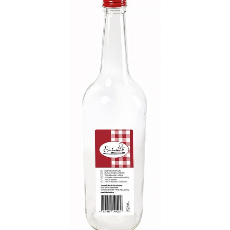 Weck Fles draaistop 1L rood