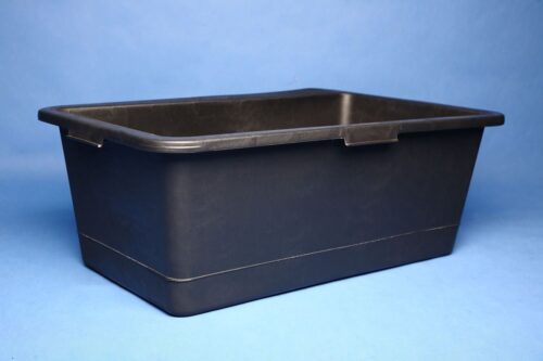 Cleany Kuip rechthoekig 80L zwart 75X52X29cm