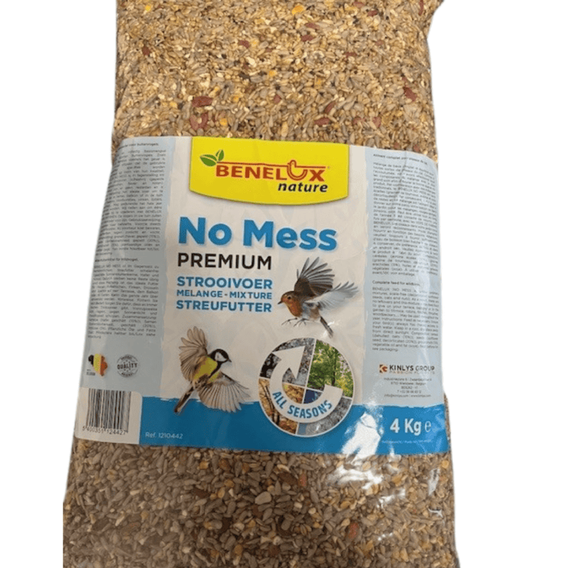 Strooivoer no-mess 4kg voor vrije natuurvogels