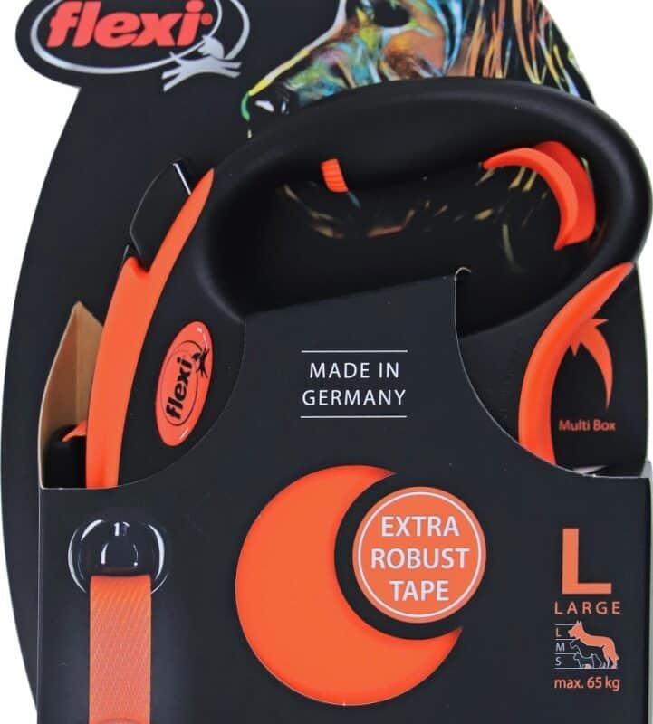 Flexi Extreme/lint L/5m orange/zwart